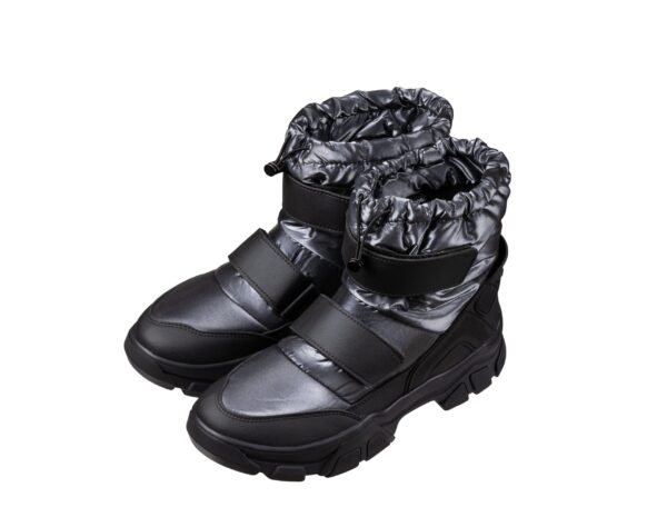 JOG DOG Ботинки женские чёрно-серебряный винтаж