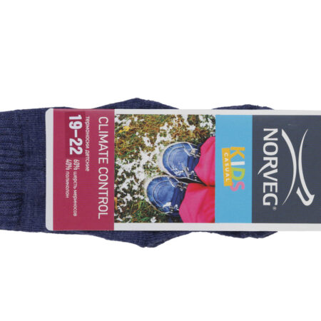 9CCURU-038,NORVEG Climate Control Носки детские цвет джинс меланж